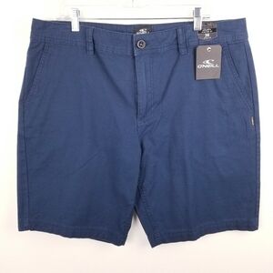 O'Neill Navy Blue Jaxson Stretch Chino Shorts NWT size 38